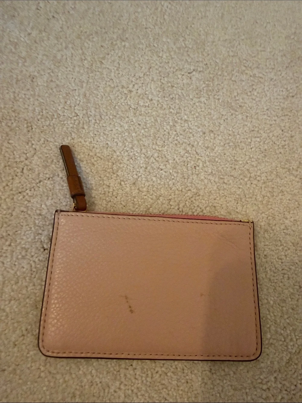 Tory Burch Yellow Multicolor Leather Card Case